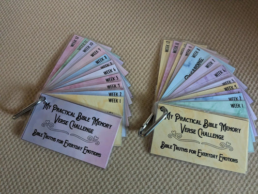 Bible Memory Verse Cards